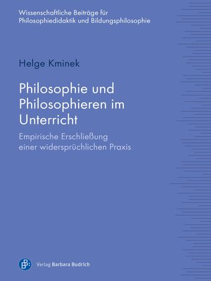 cover image of Philosophie und Philosophieren im Unterricht